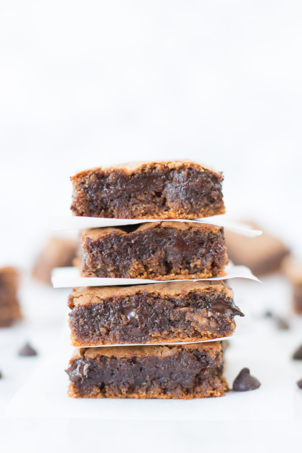 Flourless-Chocolate-Chip-Brownies